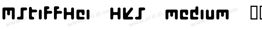 MStiffHei HKS medium字体转换